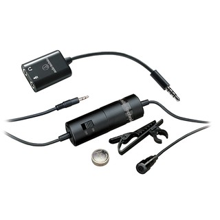 【公司貨】Audio-Technica 鐵三角 ATR3350iS 智慧型手機用單聲麥克風(高雄愷威電子耳機專賣)