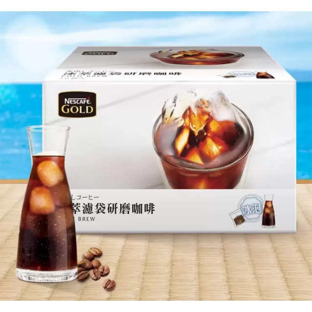 雀巢 金牌冰萃濾袋研磨咖啡 Nescafe Gold Cold Brew Bag 10 g X 40-Pack