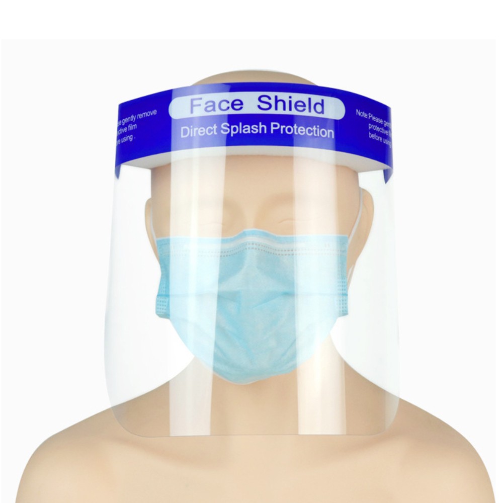【Docomo】1入 頭戴式透明防護面罩 (防疫隔離面罩/全臉防護面具/不起霧/透明面罩/防飛沫防塵防噴濺)