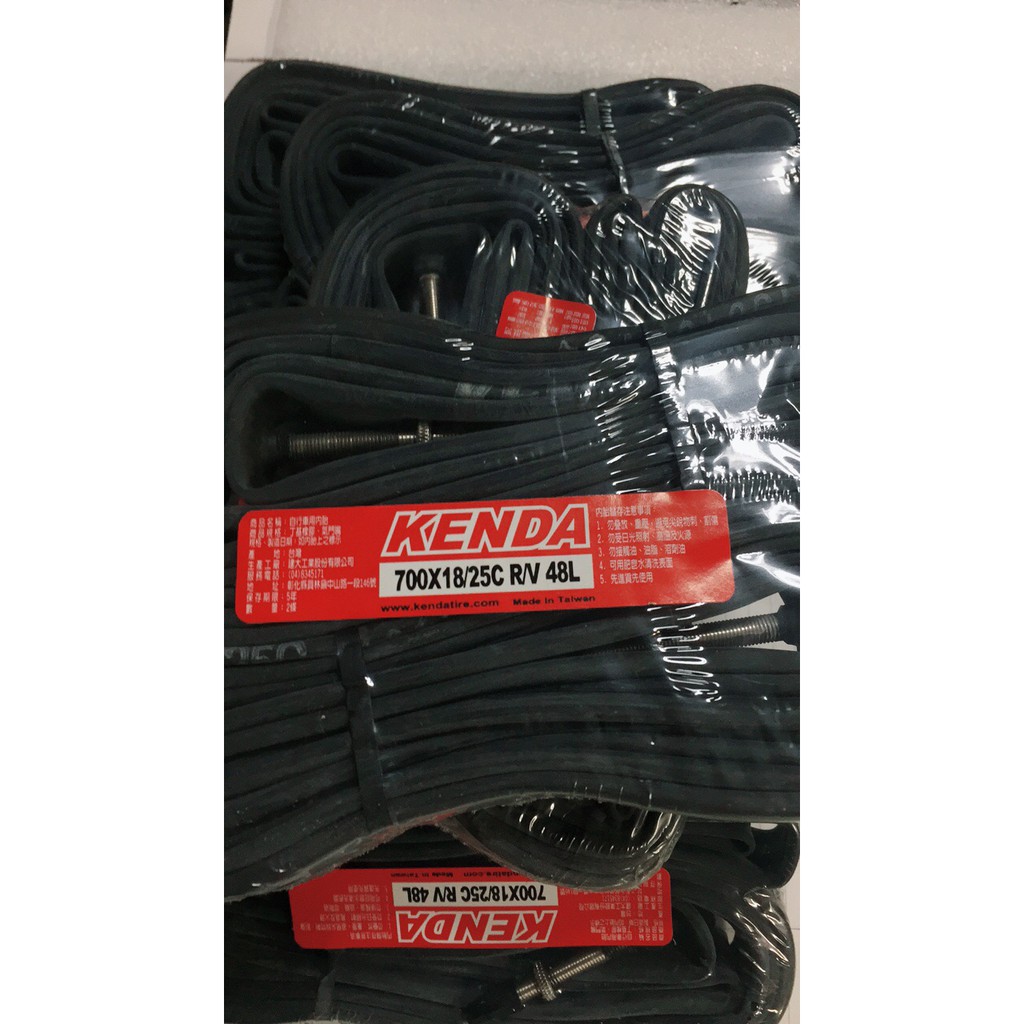 KENDA 700x18/25c 法式 48mm長 內胎 單條75 公路車 鋼管車 單速車