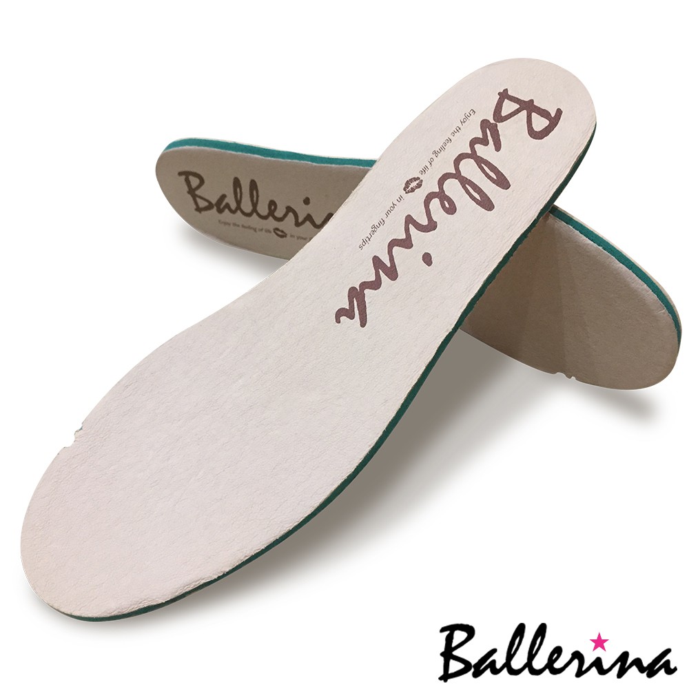 Ballerina-【全真皮莫卡辛系列專用】獨家訂製 ‧ 全真皮可抽換式厚乳膠鞋墊(1對入)
