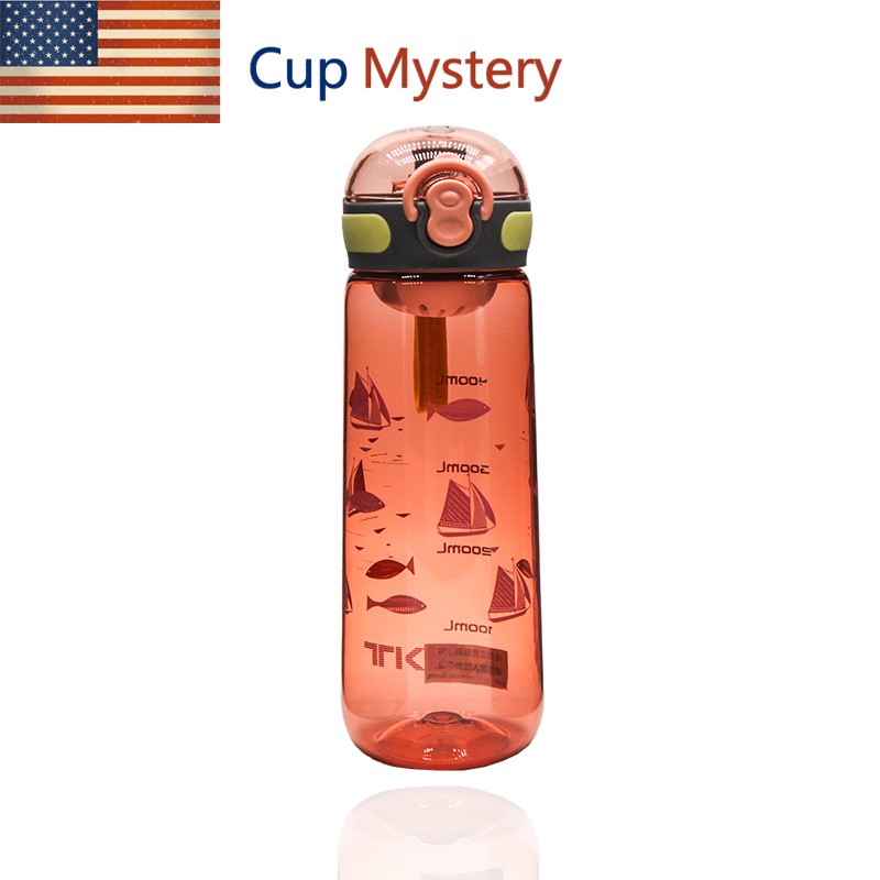 ✗美國 cup mystery進口TRITAN材質彈跳開蓋安全鎖帶PP茶隔隨身杯