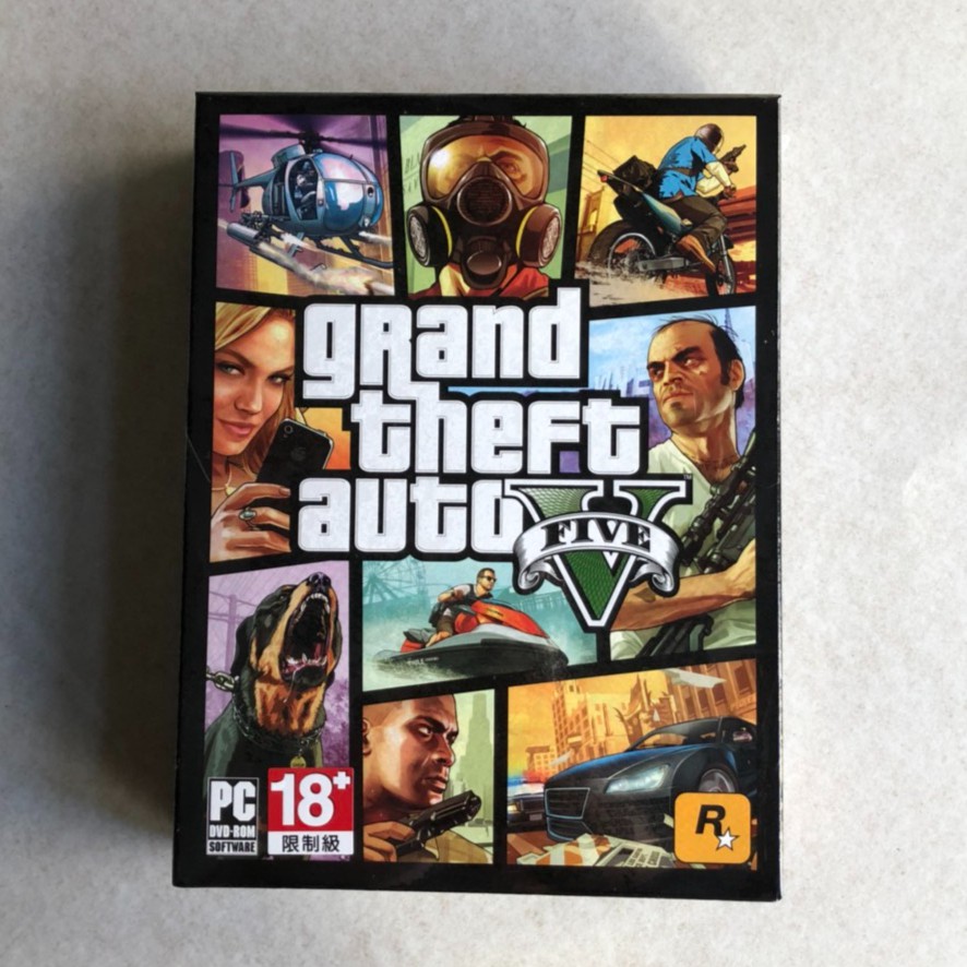 Hg電玩 現貨實體包裝全新未拆電腦版pc 俠盜獵車手5 中文版gta5 Gtav Gta 5 蝦皮購物