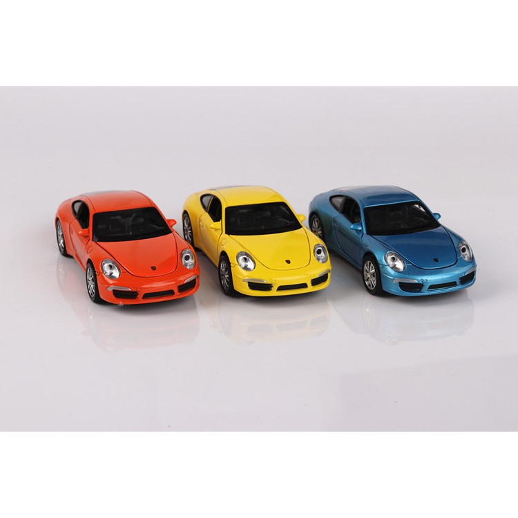 Porsche 保時捷911 非電鍍版 聲光 迴力 橘紅色 黃色 藍色 1:32 預購 阿米格Amigo