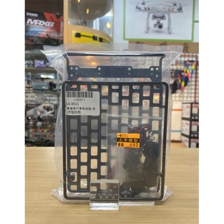 上手遙控模型 1/10 攀巖車用 車頂行李架含燈組/方型白燈LS-0511黑色