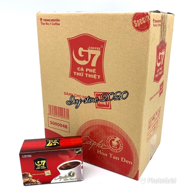 Thùng 24 Hộp/越南G7 黑咖啡一箱24盒