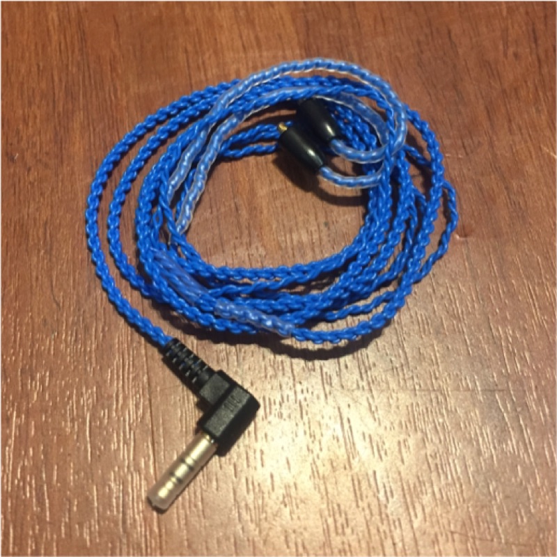 高檔耳機 SHURE SE215 535 846升級線 藍色