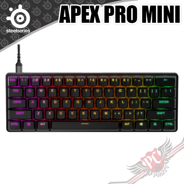 SteelSeries 賽睿 APEX PRO MINI 有線鍵盤 英文  PC PARTY