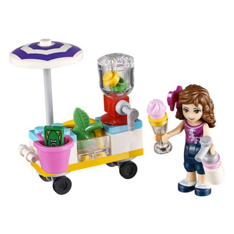 [全新］LEGO樂高30202 漂亮的小姐與水果飲料攤車