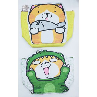 小魔女☂ LCWPK230-3 卡通 白爛貓 帆布 造型 筆袋 鉛筆盒 萬用包 3F H-41