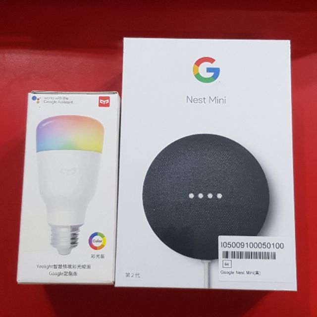 Google Nest MiNi 2 智能音箱+智能燈泡（現貨全新未拆）【售完】