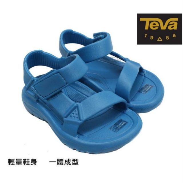 新品上架   美國TEVA 兒童款運動休閒防水涼鞋 ( TV1102483CFNC彩陶藍 )