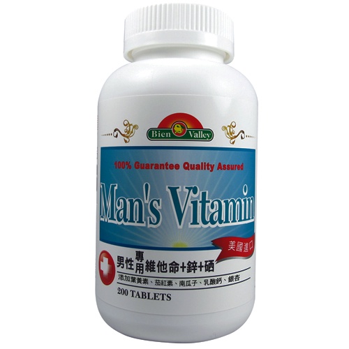 培恩男性用維他命錠200粒【愛買】
