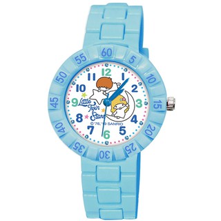 【三麗鷗】耀眼繽紛數字手錶-藍色雙星仙子(kikilala)