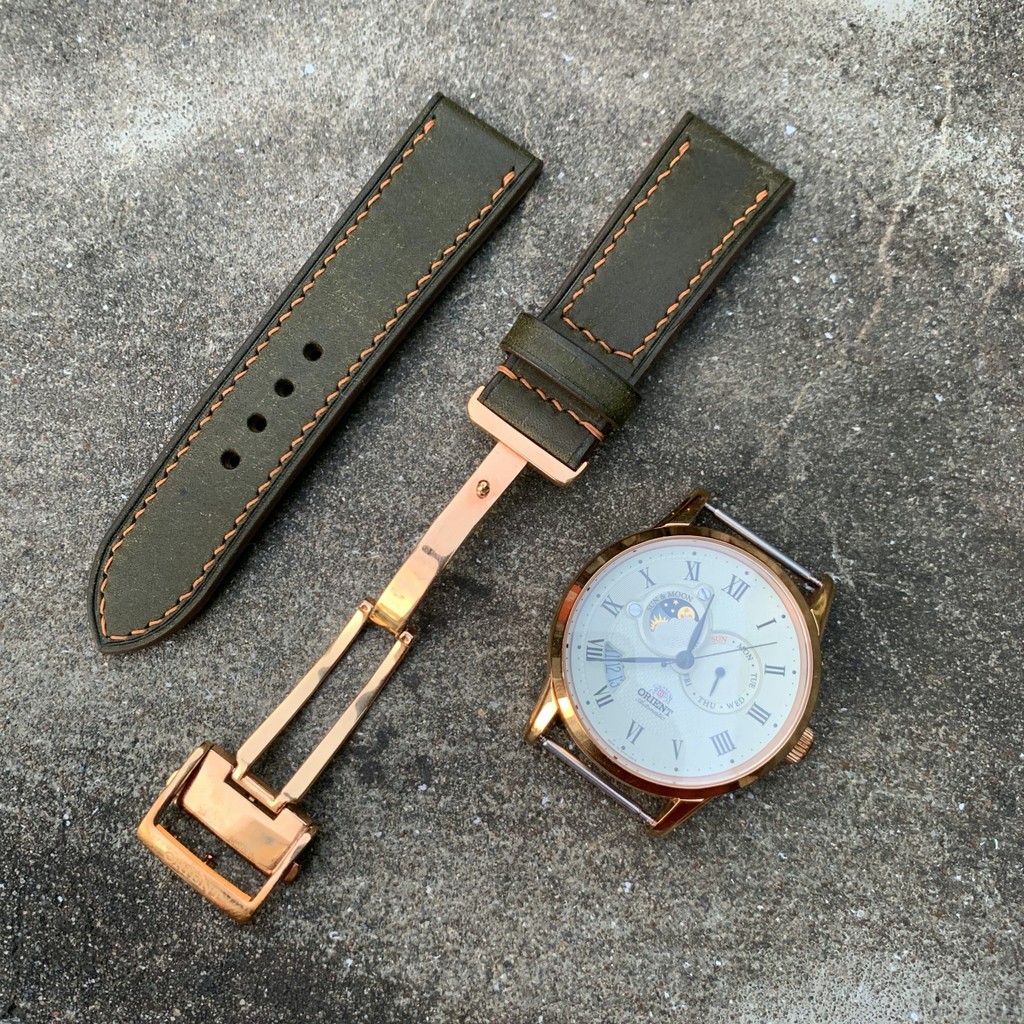 Shao leather 手工皮件 皮革錶帶 手工錶帶 錶帶訂製 專業錶帶 摺疊扣 蝴蝶扣 古董錶