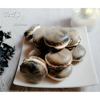 【Ta&S】法式雙色馬卡龍 Macaron ３入單裝 § 黑白／綠白／褐白／粉白 § 隨機紋路馬卡龍 大理石紋路馬卡龍