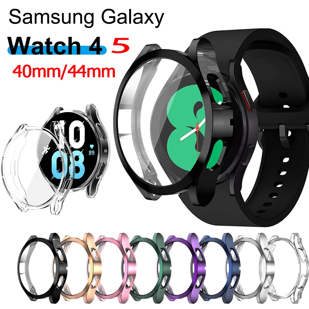 三星Galaxy Watch 5手錶保護殼 電鍍殼適用於三星Watch 5 4 40mm 44mm全包防摔殼
