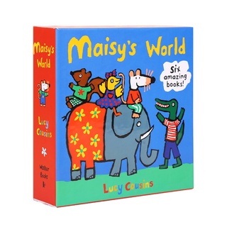 免運 現貨在台 正版進口童書 英文繪本 小鼠波波Maisy套裝6冊藍盒 盒裝 支持毛毛蟲點讀筆雙語早教 0-3-6歲