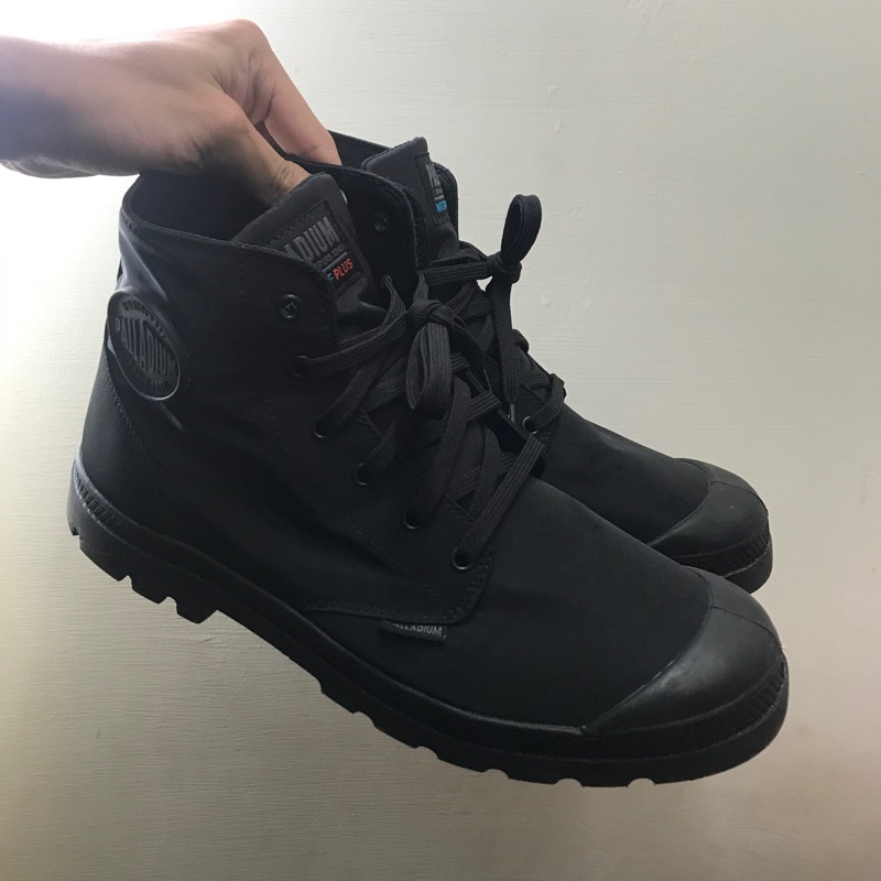 Palladium 全黑防水靴 蝦皮購物