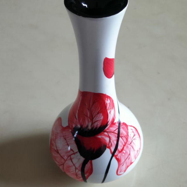 全新手繪日本漆器花瓶