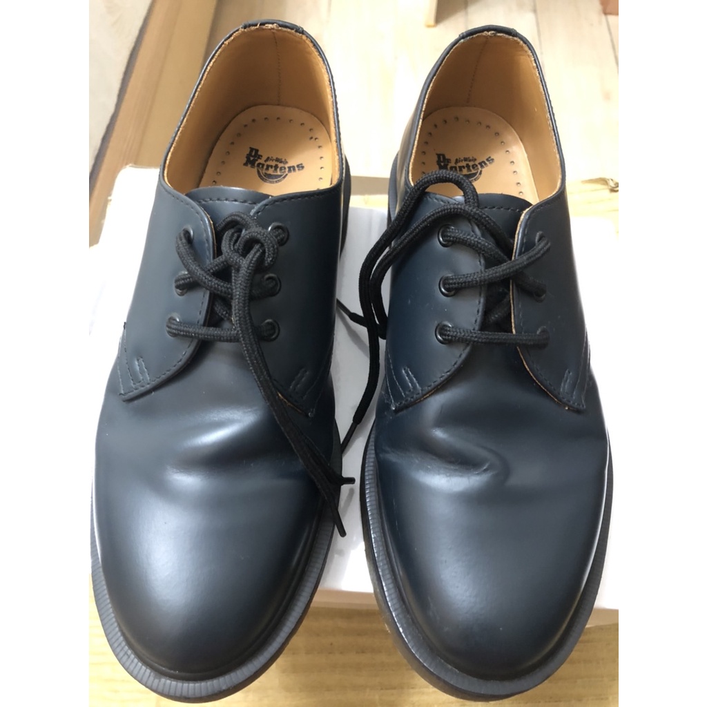 (二手女版)正品Dr.Martens 1461 三孔 深藍 馬丁短靴 UK5 EU38