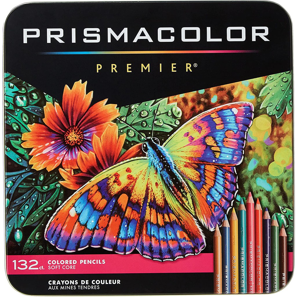 Prismacolor 頂級油性色鉛筆 132色 (蝴蝶) 4484 Premier Soft 油性彩色鉛筆