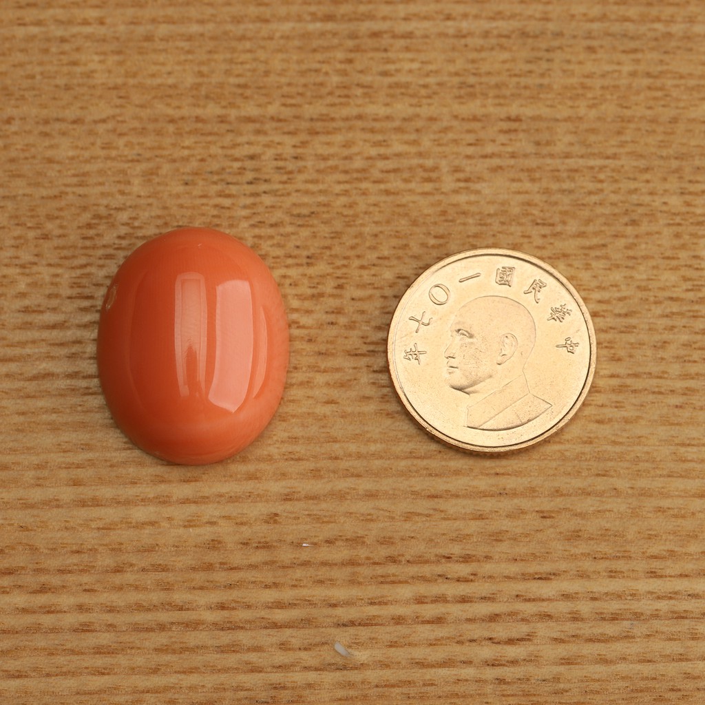 桃色珊瑚蛋面戒面半成品紅珊瑚s 蝦皮購物