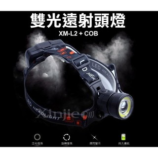 信捷【B07】CREE XM-L2 強光頭燈 旋轉變焦 COBLED頭燈 雙光源 工作.露營燈Q5.T6.U2