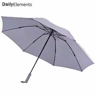 小米有品 日常元素 記憶折疊自動傘 晴雨兩用 三折自動傘 折紋記憶傘布 多功能遮陽傘UPF50+ 雨傘 晴雨傘