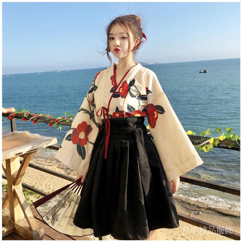 中秋浴衣日式日本和服女改良中國風正裝傳統全套結婚復古櫻花學生演出服 蝦皮購物