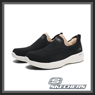 SKECHERS 健走鞋 GO WALK STABILITY 黑 編織 固特異底 女-124611BKW