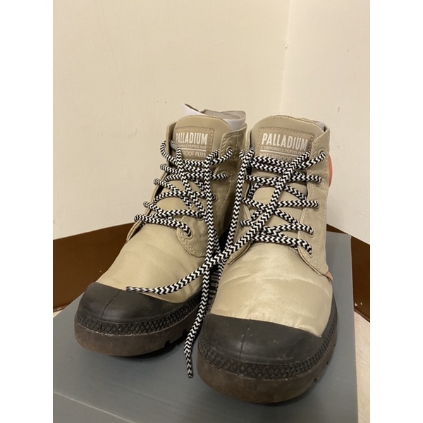 palladium USA4.5 EUR37 米色 防水布  帕拉丁 雨鞋 輕量防水靴 9.5成新