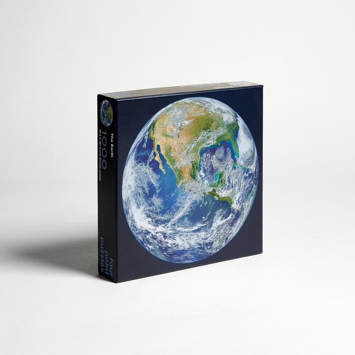 全新現貨正品 加拿大 Four Point Puzzles - The Earth 地球拼圖 圓形拼圖 1000片