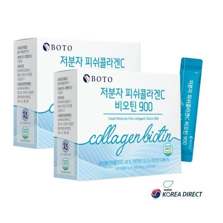 韓國 BOTO 低分子魚膠原蛋白C biotin900 2g*30包 60包