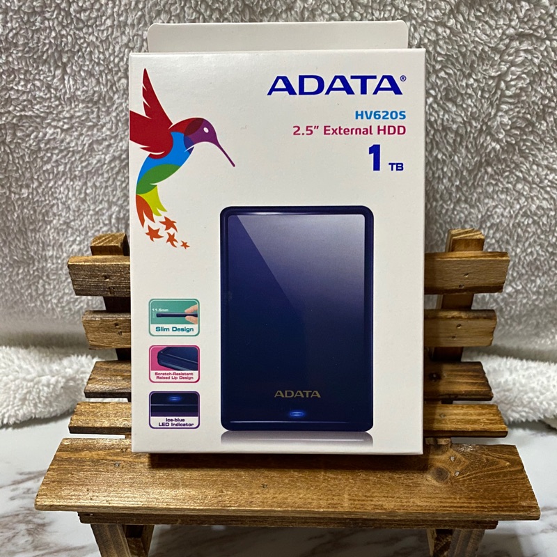 ADATA威鋼 HV620S 1TB USB3.1 2.5吋行動硬碟（藍）