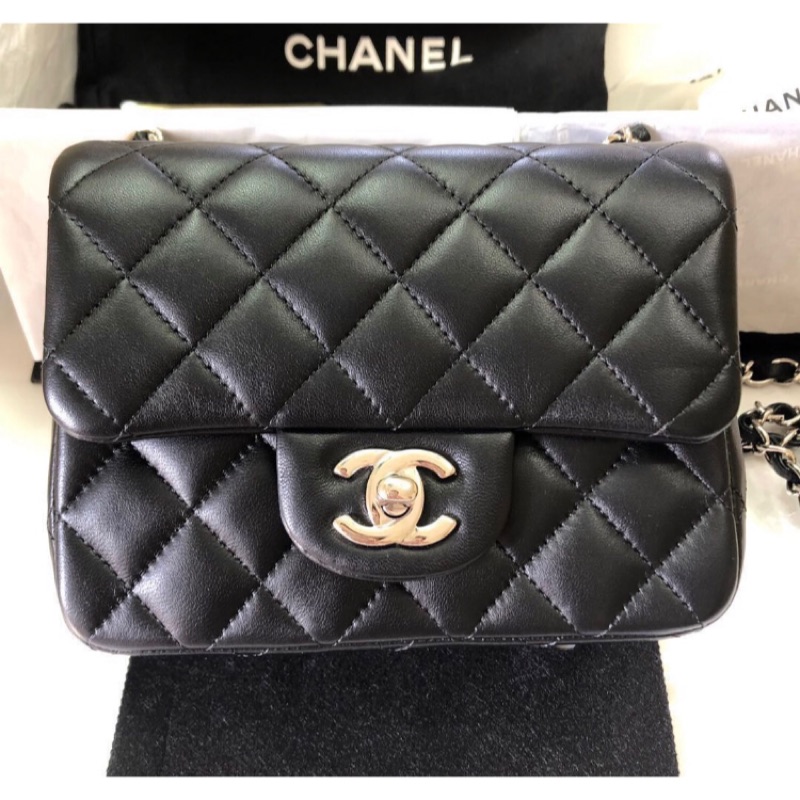 代購chanel Mini Coco 17 黑銀 黑金 蝦皮購物
