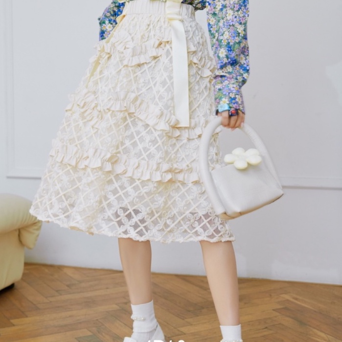 IRIS BOUTIQUE 泰國小眾原創設計  IK2281230布蕾脆脆半身裙