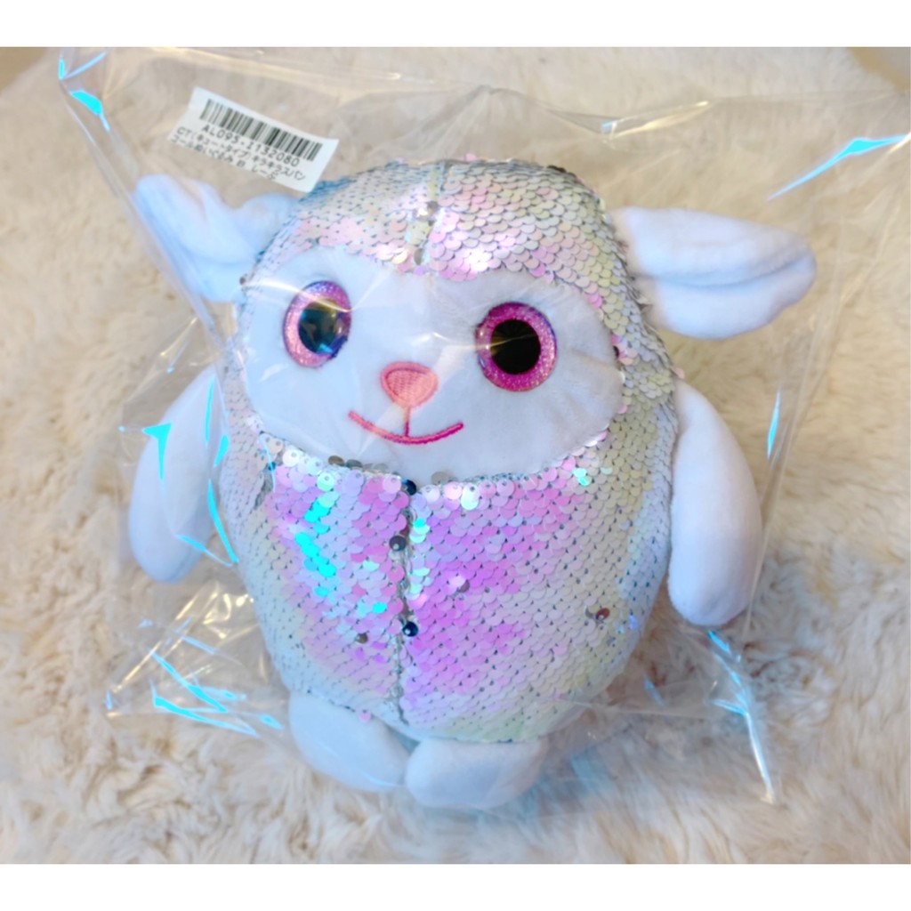 日本景品🌟CT 亮片 動物 閃亮 綿羊 粉白 / 銀 娃娃 玩偶 toreba