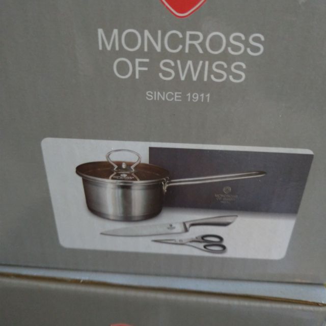 瑞士MONCROSS 不鏽鋼琥珀典藏三件組