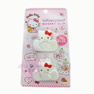 ♥小花花日本精品♥Hello Kitty造型冰箱吸鐵 磁鐵夾2入組~8