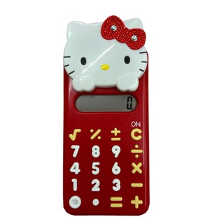 正版授權Hello Kitty 2D貼鑽造型計算機 12位元計算機