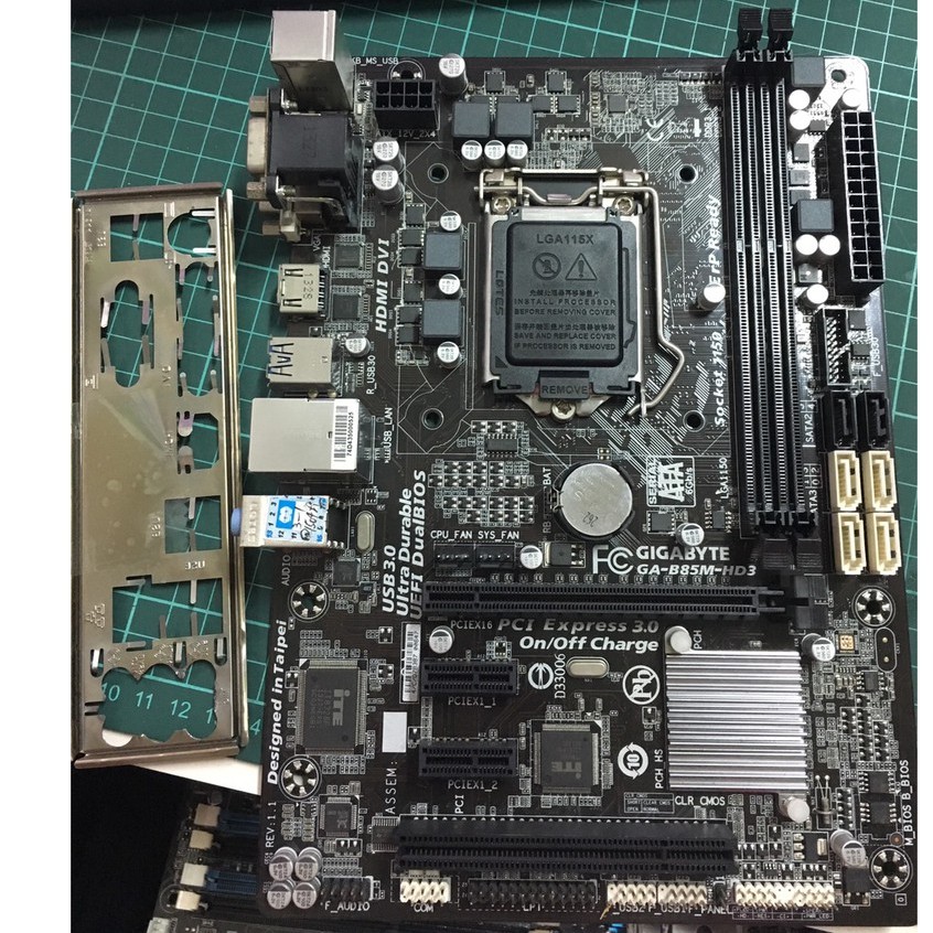 12@GIGABYTE技嘉 GA-B85M-HD3 1150腳位 主機板 附檔板<阿旺電腦>