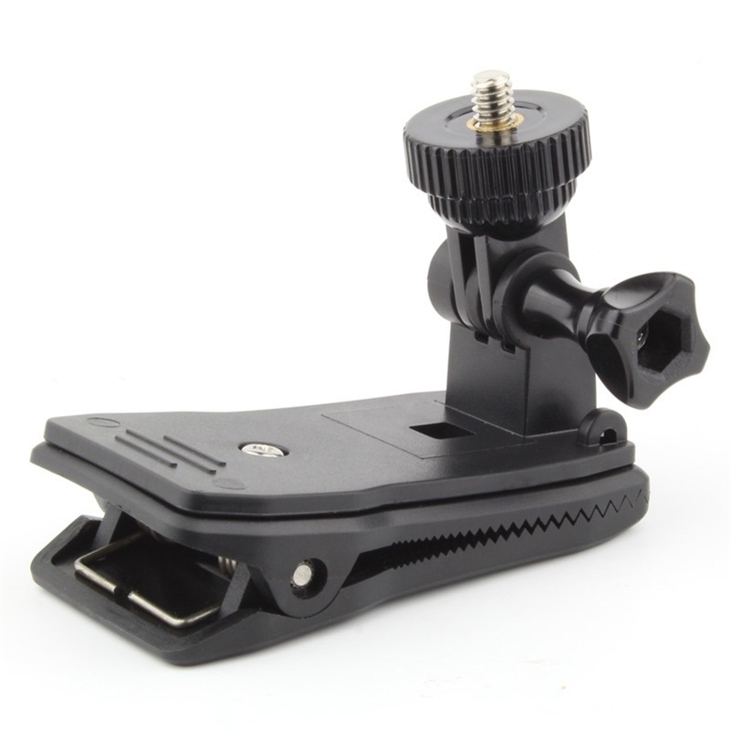 用於運動相機的背包快速夾安裝 360 度可旋轉 GoPro 夾帶 1/4 英寸螺紋適配器