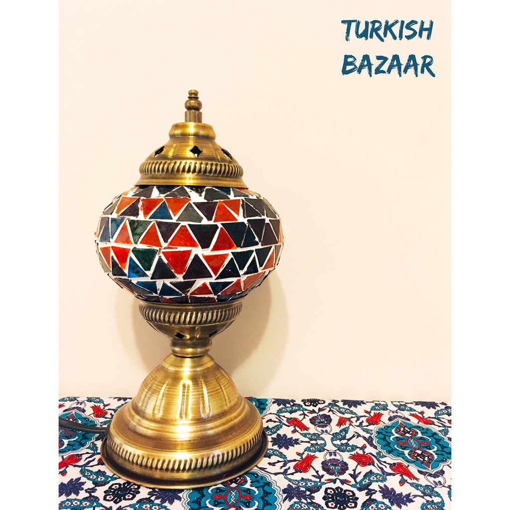 🇹🇷 Turkish Bazaar / 土耳其傳統手工製作/馬賽克玻璃座燈(中)