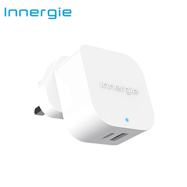 INNERGIE 45H 台達電 45瓦 USB-C 萬用雙孔快充 充電器 附多國轉換插頭-國際版