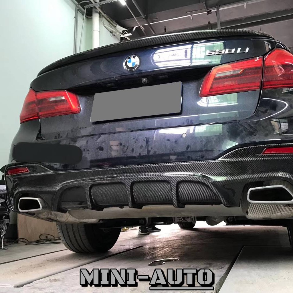 MINI-AUTO☑️ BMW 530i 540i FD款 碳纖維後下巴 後中包套件 改裝直上 抽真空卡夢 G30 副廠