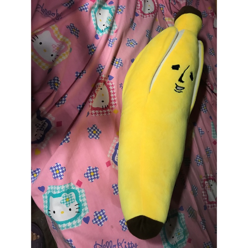 香蕉先生大玩偶~長73公分~香蕉先生抱枕~剝皮香蕉娃娃~香蕉抱枕~超萌抱枕~香蕉人玩偶~水果抱枕~聖誕節交換禮物
