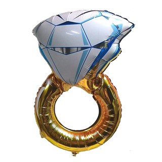 氣球佈置DIY 12吋小鑽戒氣球 求婚道具 節慶佈置