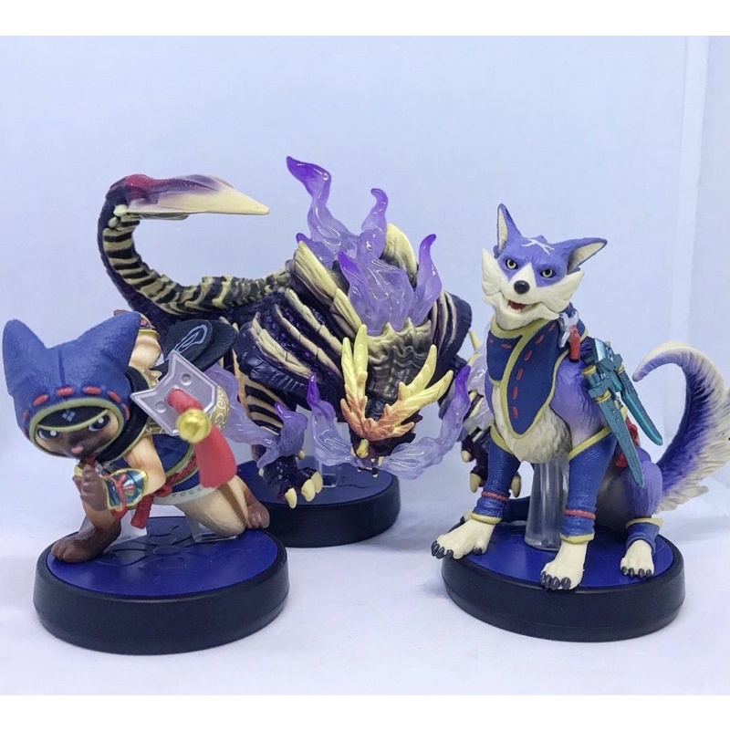 已拆封 switch 魔物獵人 amiibo 公仔 模型 怨虎龍