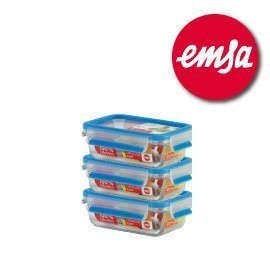 大侑 EMSA 玻璃保鮮盒 三件組 0.5L*3組 514170